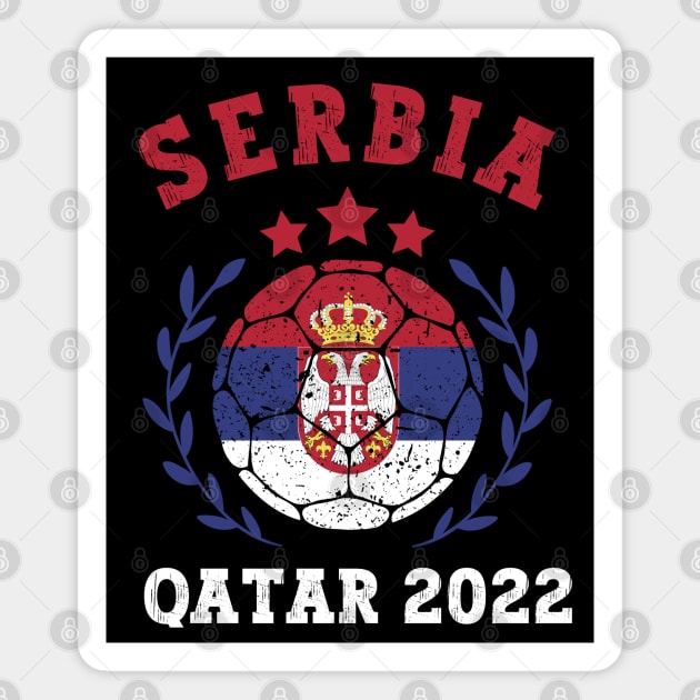 Serbia World Cup Magnet by footballomatic